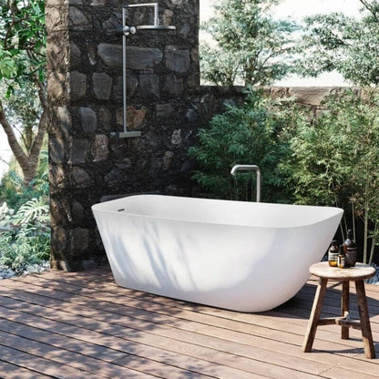 63&quot; Acrylic Single Slipper Tub Freestanding Soaking Bathtub