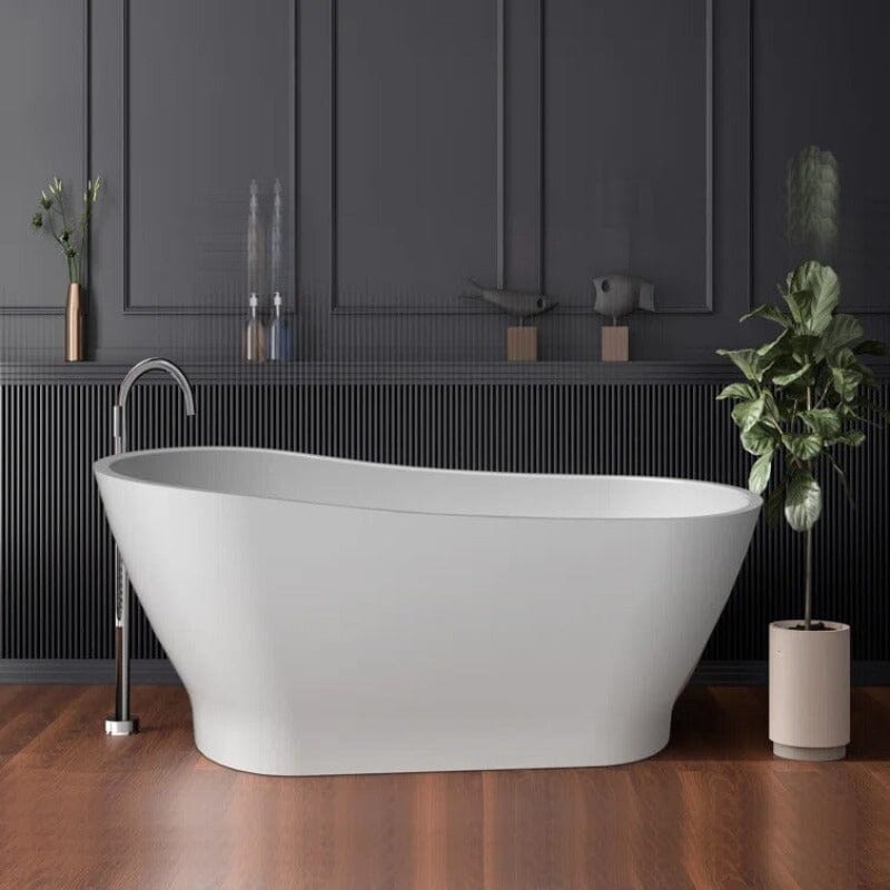 67&quot; Acrylic Single Slipper Tub Curve Shape Freestanding Bathtub