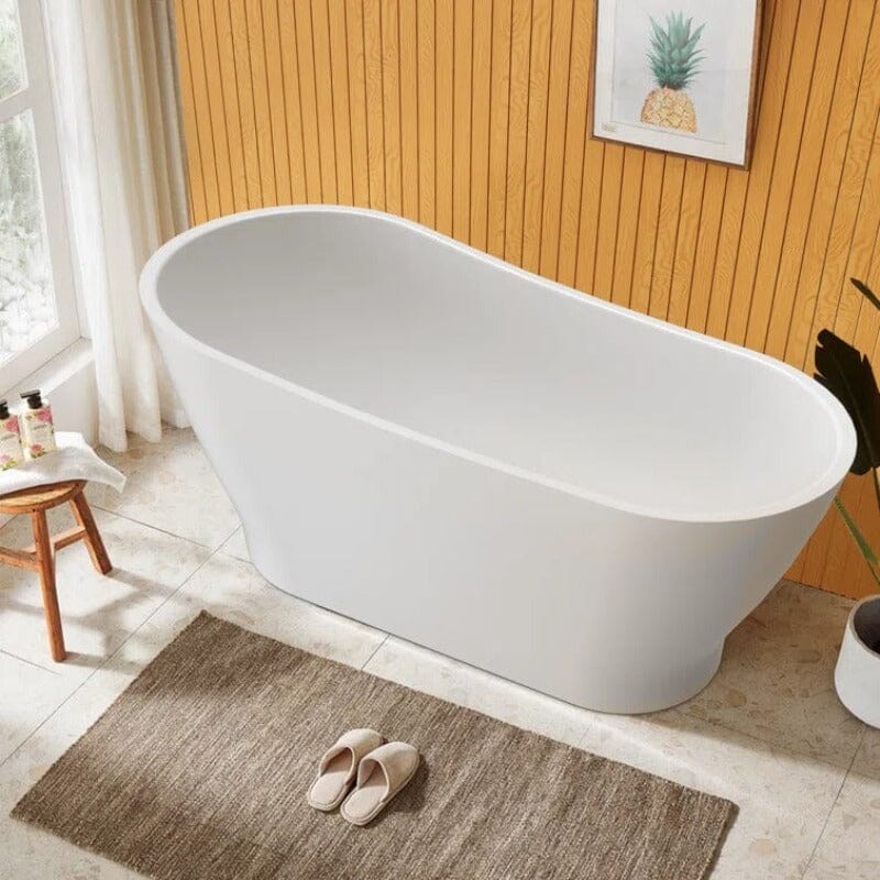 67&quot; Acrylic Single Slipper Tub Curve Shape Freestanding Bathtub