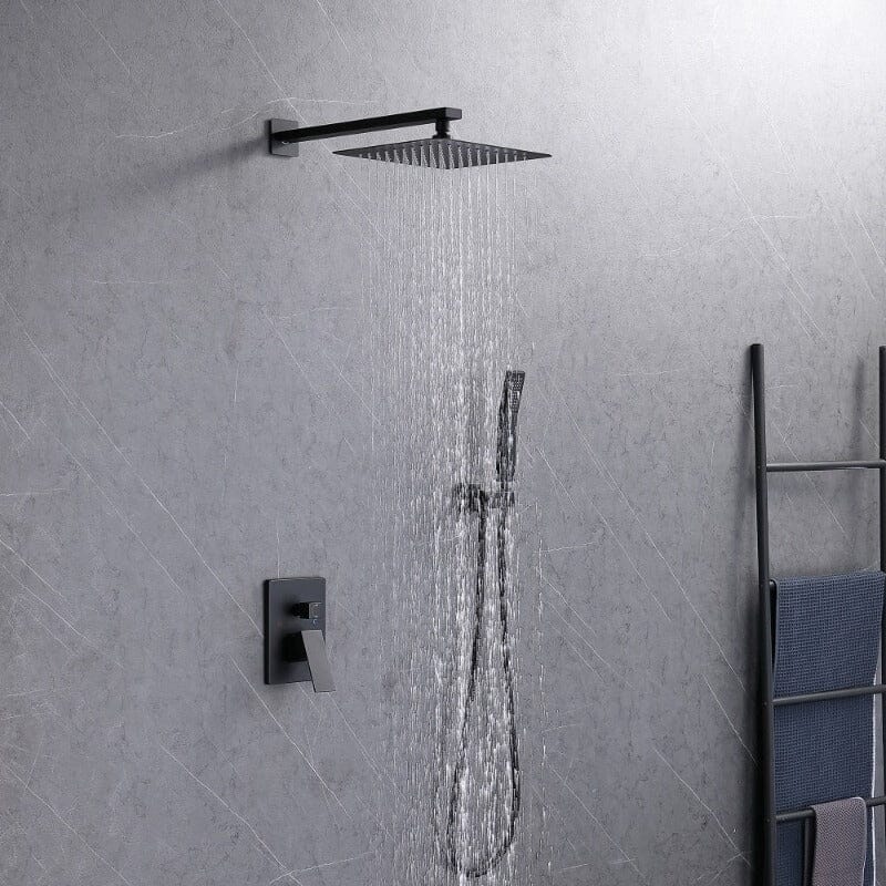 Giving Tree Shower Faucet Sets Wall Mounted with 10" Rainfall Shower Head and Handheld