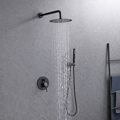 Giving Tree Wall Mounted Shower Set with 10&quot; Round Rainfall Shower Head