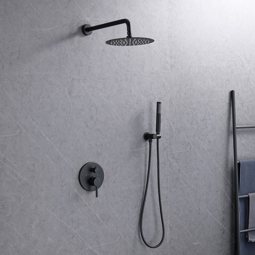 Giving Tree Wall Mounted Shower Set with 10&quot; Round Rainfall Shower Head