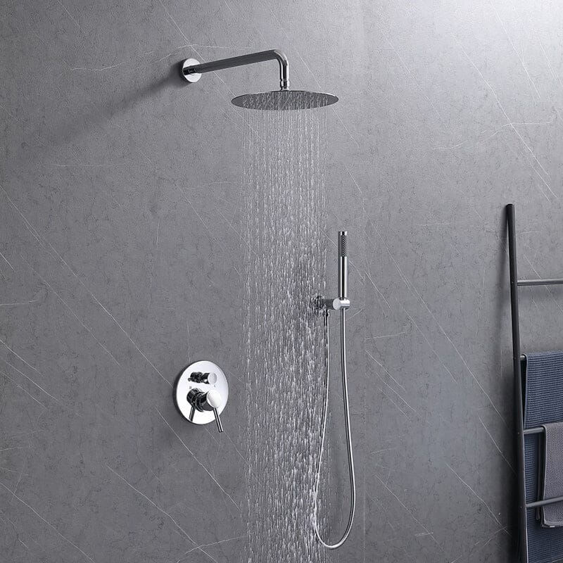 Giving Tree Wall Mounted Shower Set with 10&quot; Round Rainfall Shower Head