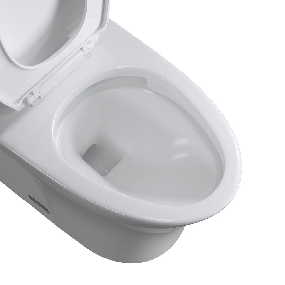 Giving Tree One-Piece Toilet 1.1GPF/1.6 GPF Siphon Jet Dual Flushing with Toilet Seat