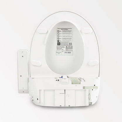 Elongated Smart Toilet Seat with Automatic Heating, Rinsing and Warm Air Drying