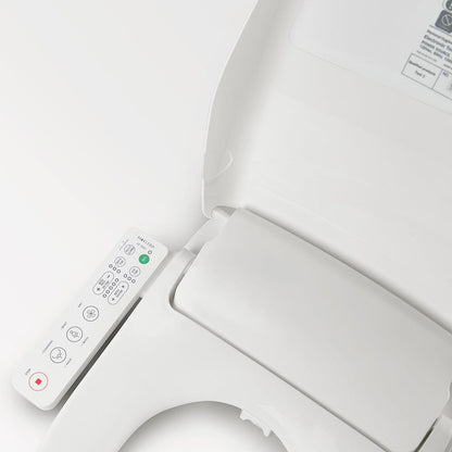 Elongated Smart Toilet Seat with Automatic Heating, Rinsing and Warm Air Drying
