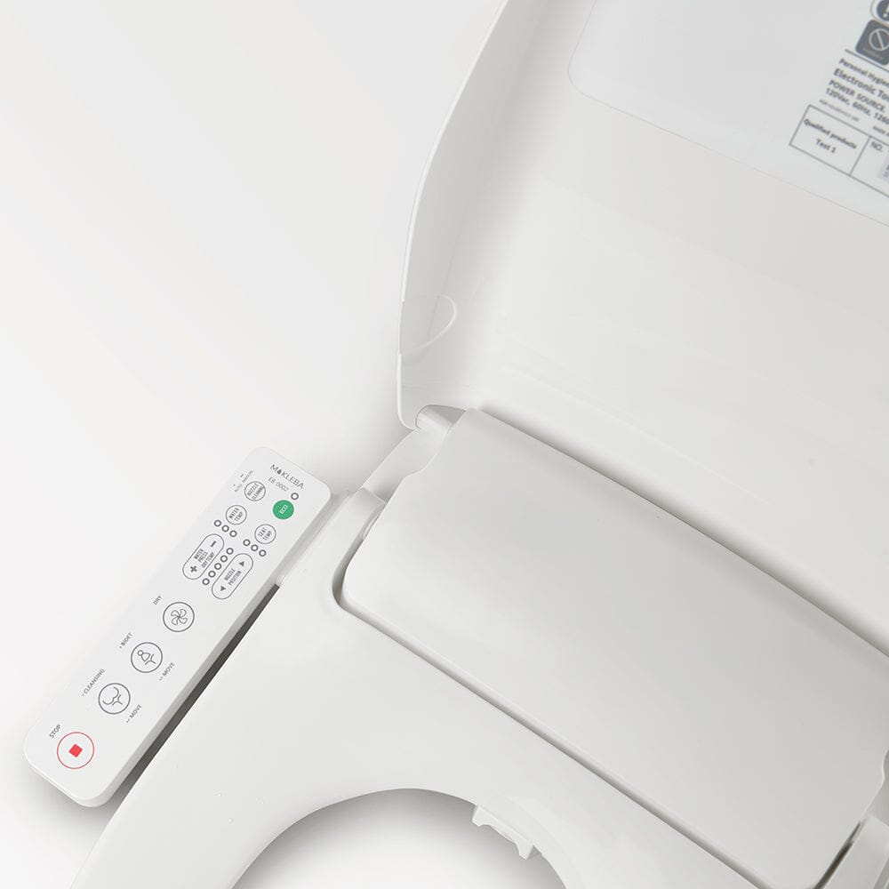 Elongated Smart Toilet Seat with Automatic Heating, Rinsing and Warm Air Drying