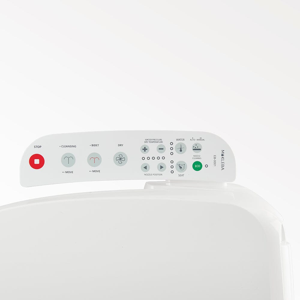 Bidet Seat for Elongated Toilets - Electronic Heated Toilet Seat with Warm Air Dryer and Temperature Controlled Wash Functions