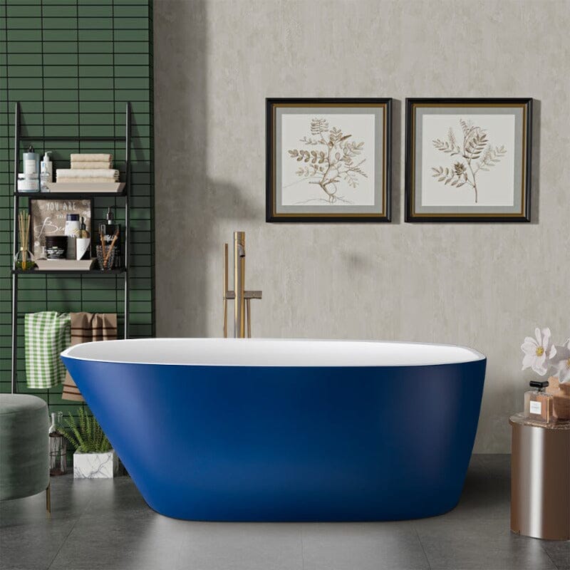 Giving Tree 59&quot; Acrylic Egg Shape Free Standing Tub for Bathroom