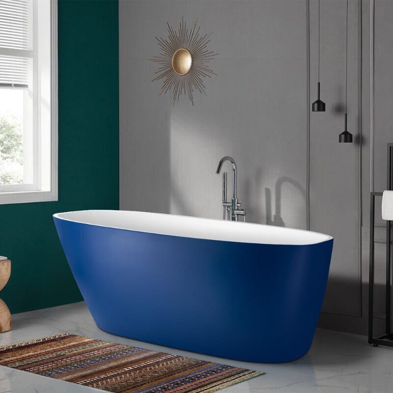 Giving Tree 59&quot; Acrylic Egg Shape Free Standing Tub for Bathroom