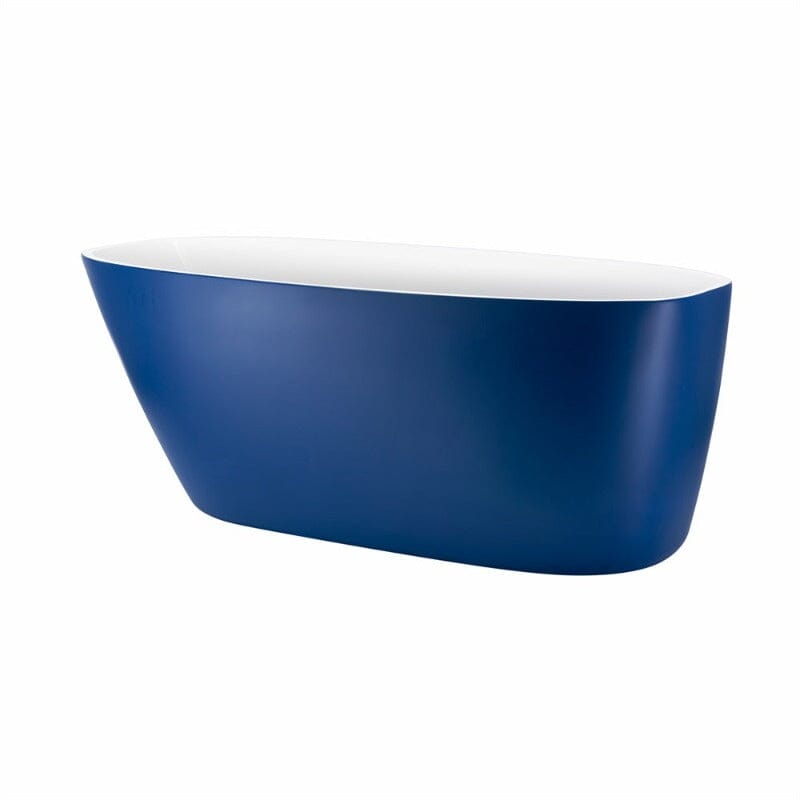 Mokleba 59&quot; Acrylic Egg Shape Free Standing Tub for Bathroom