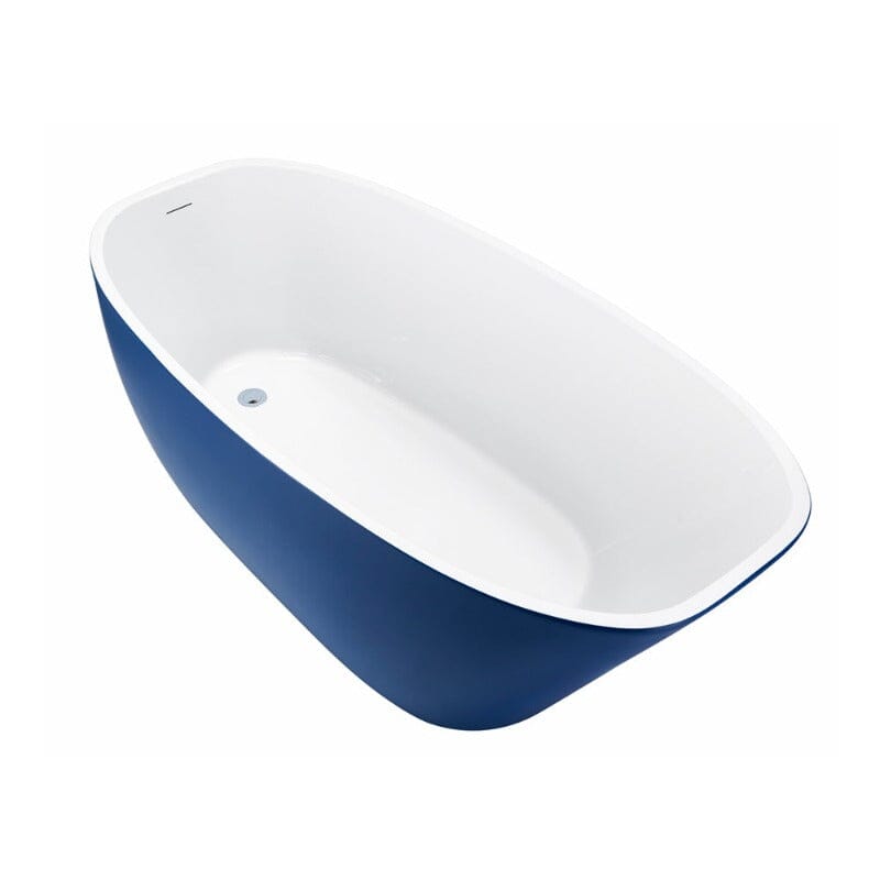 Mokleba 59&quot; Acrylic Egg Shape Free Standing Tub for Bathroom