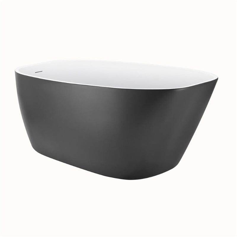 Mokleba 59&quot; Acrylic Egg Shape Free Standing Tub for Bathroom