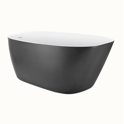 Mokleba 59&quot; Acrylic Egg Shape Free Standing Tub for Bathroom