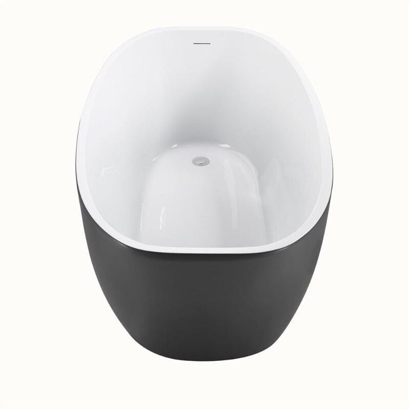 Mokleba 59&quot; Acrylic Egg Shape Free Standing Tub for Bathroom