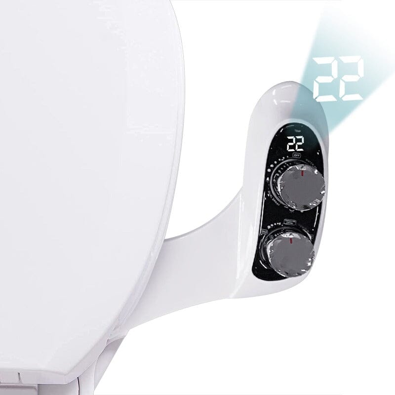 Giving Tree Non-Electric Bidet Toilet Attachment Self Cleaning Dual Nozzle Sprays Hot &amp; Cold Water