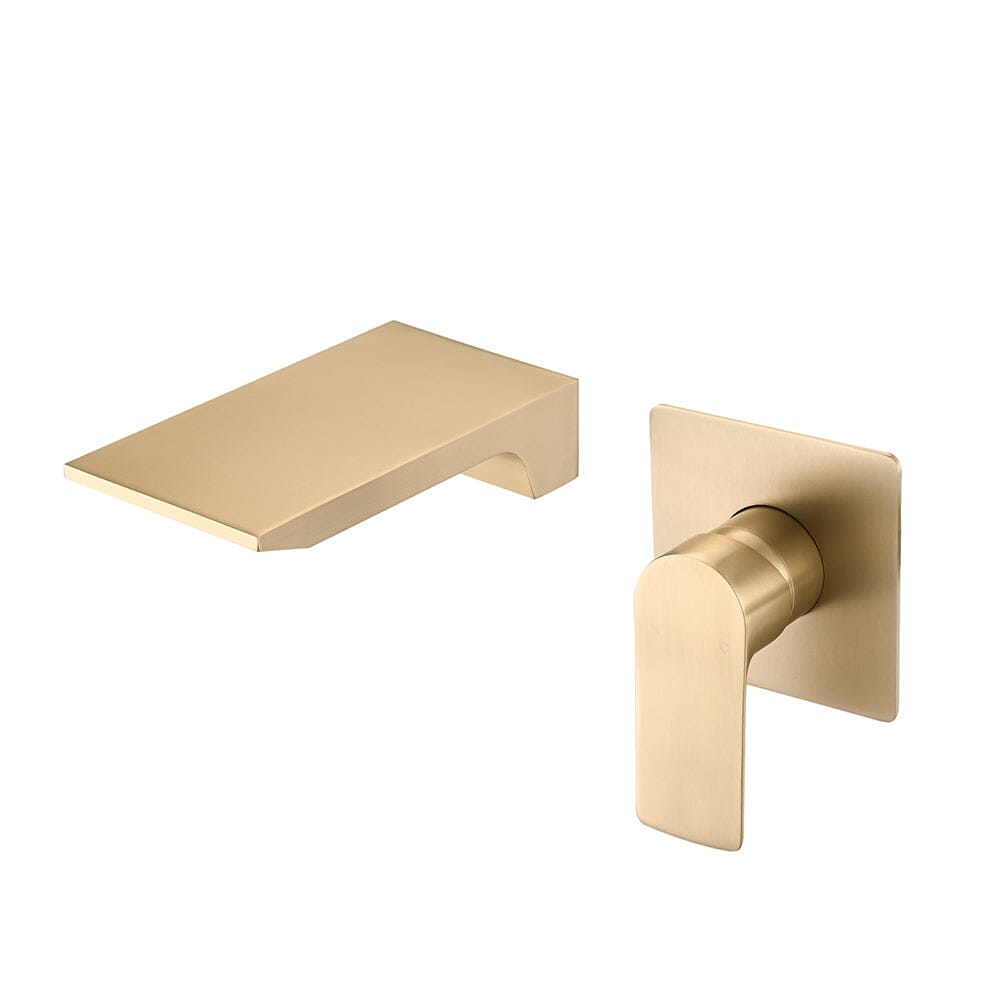 Modern Bathroom Wall Mount Waterfall Faucet for Sink or Bathtub