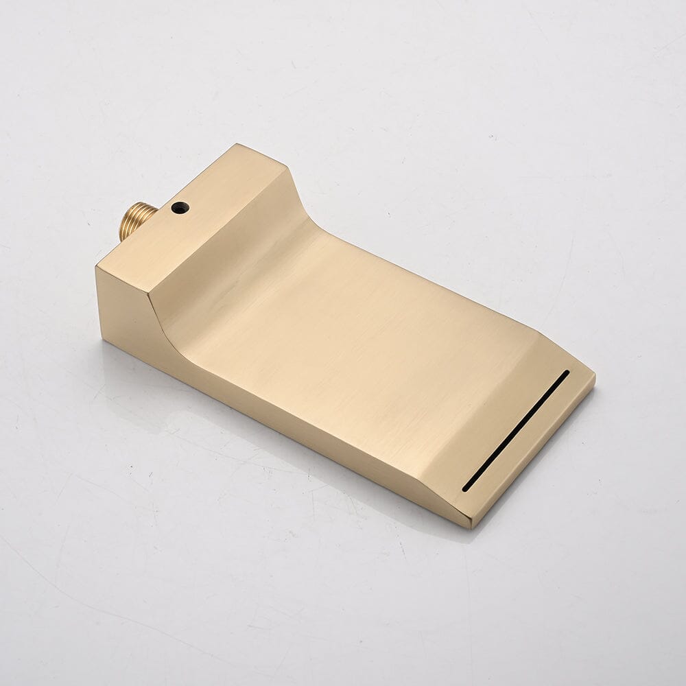Modern Bathroom Wall Mount Waterfall Faucet for Sink or Bathtub