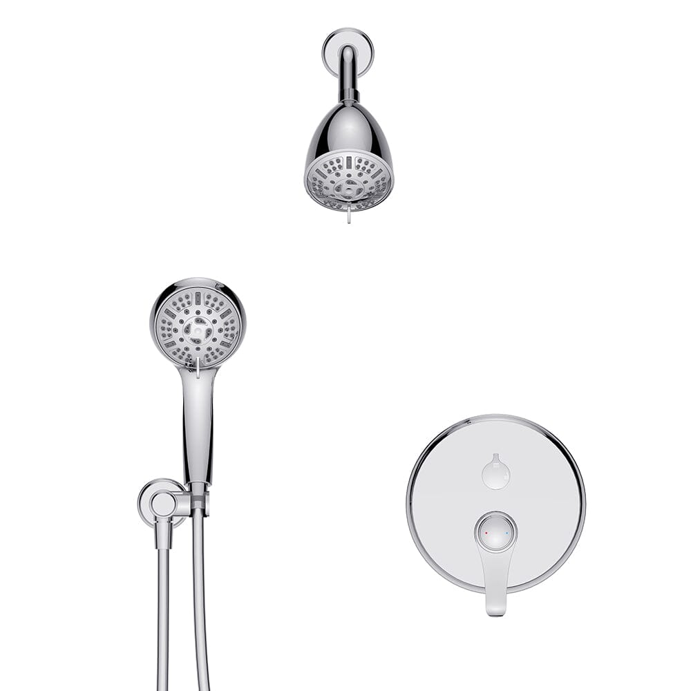 8 Spray Filtered Shower Head and Hand Shower for Small Bathroom