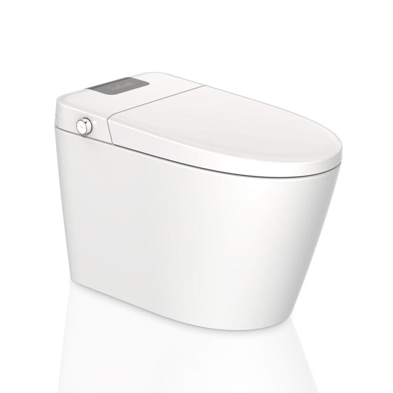 Giving Tree Multifunction U-Shaped Smart Toilet Automatic Flush with Remote Control/Foot Sensor/Night Light