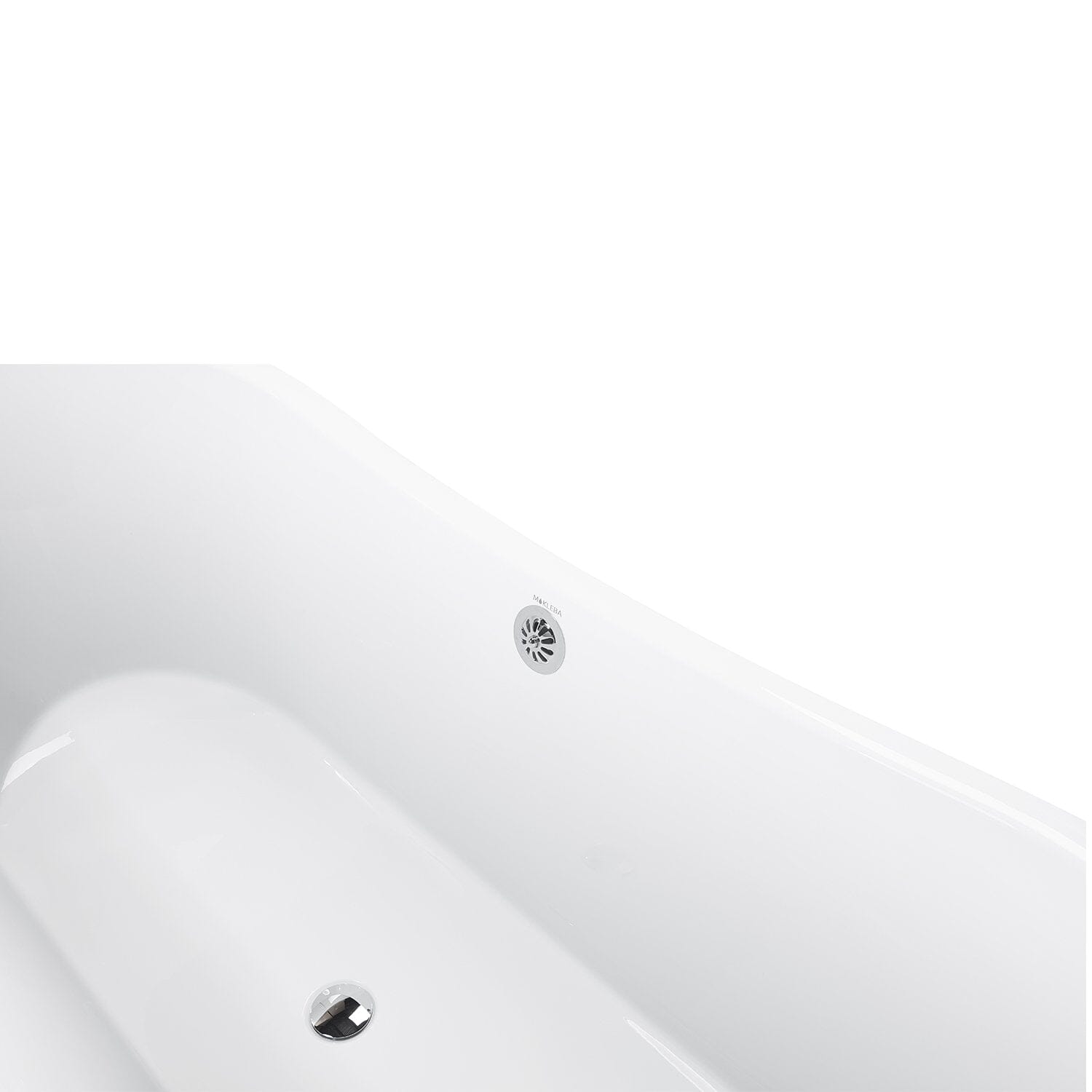 67&quot; Acrylic Clawfoot Double Slipper Freestanding Soaking Tub Rolled Rim
