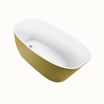 Giving Tree 59&quot; Acrylic Egg Shape Free Standing Tub for Bathroom