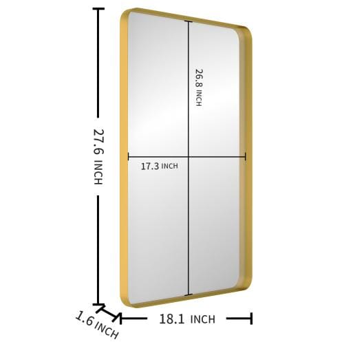 Giving Tree Metal Rectangles Wall Mirror