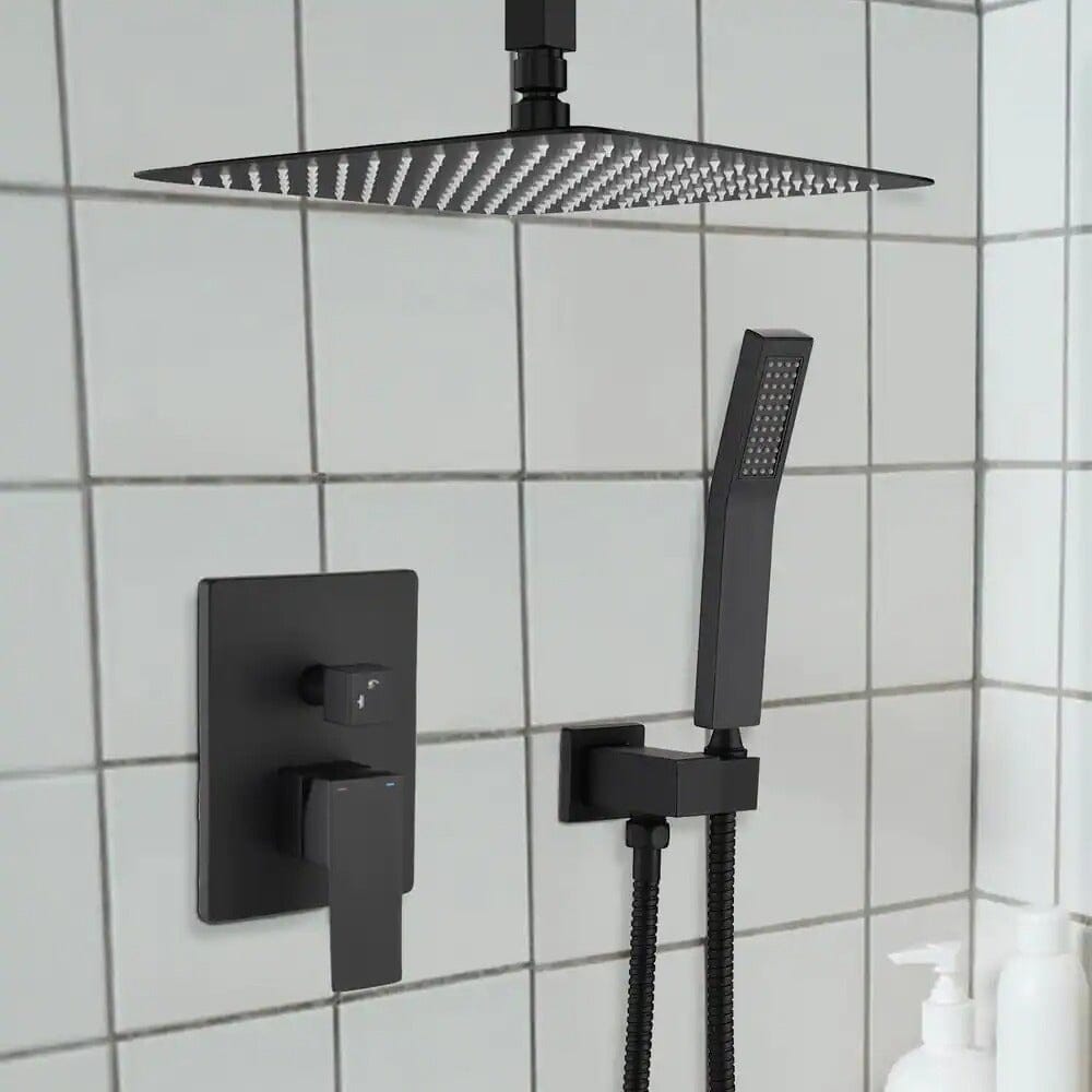 Ceiling Mount Shower 2 Spray Patterns with 2.5 GPM 12 in. Rain Shower Head Systems